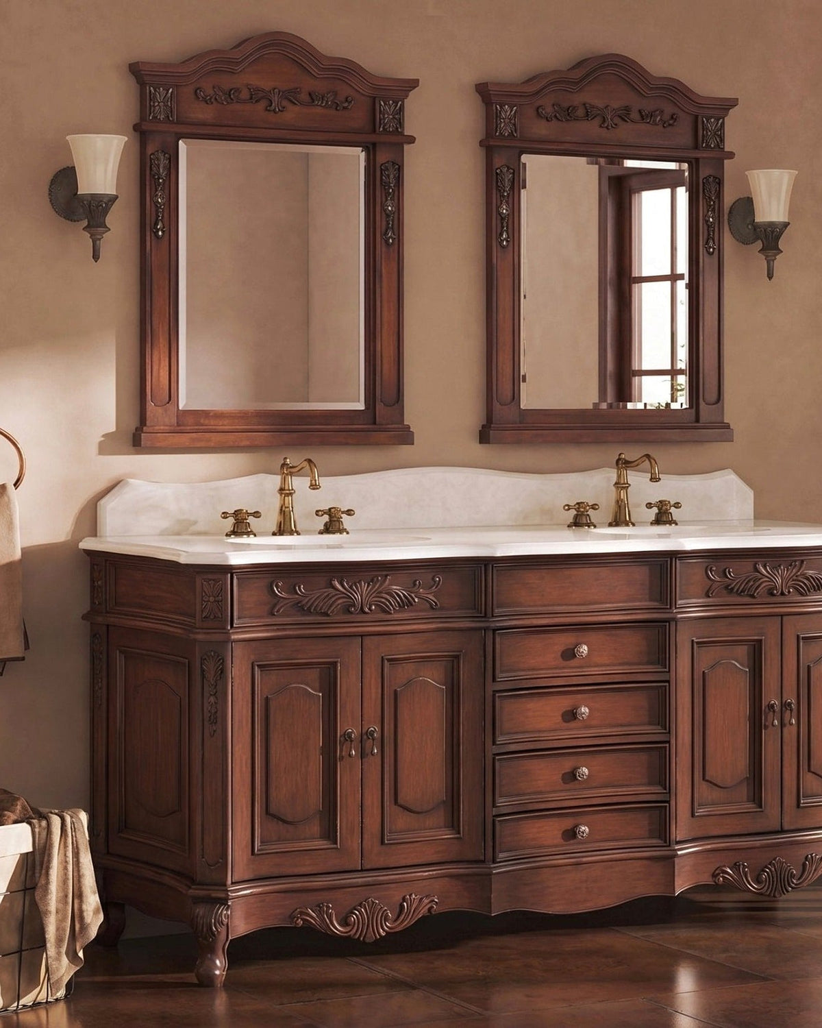 70-78 Inch Double Sink Vanities