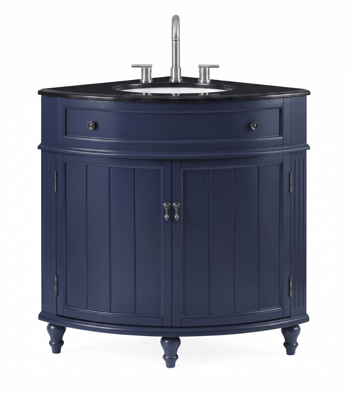 24 Inch Triadsville Freestanding Corner Bathroom Sink Vanity - White