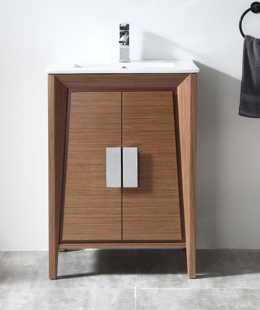 24 Inch Larvotto Light Wheat Modern Contemporary Modern Bathroom Vanity