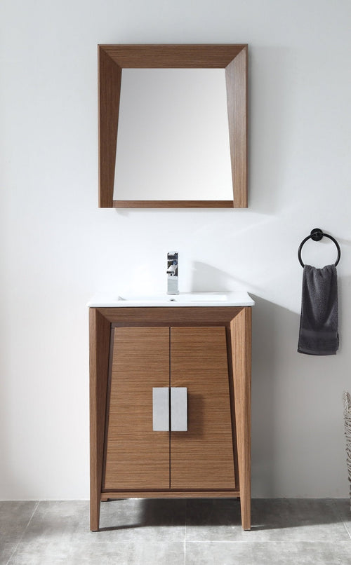 24 Inch Larvotto Light Wheat Modern Contemporary Modern Bathroom Vanity