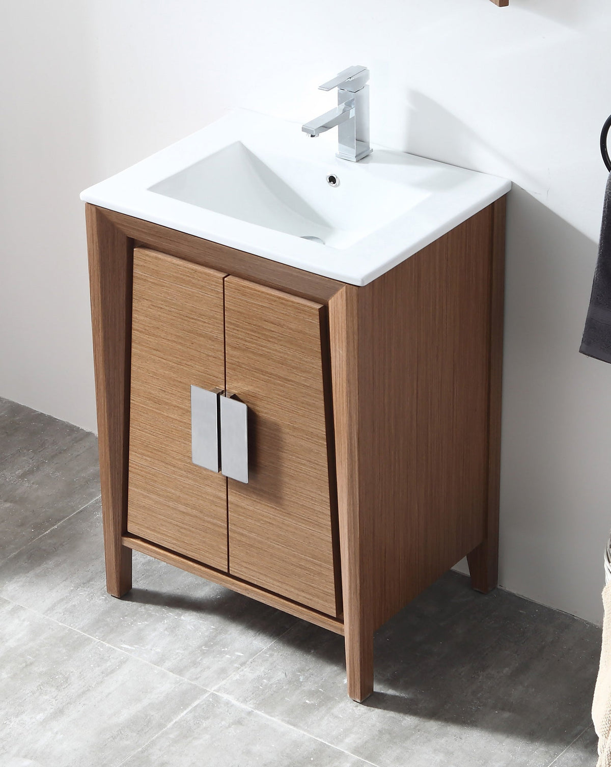 24 Inch Larvotto Light Wheat Modern Contemporary Modern Bathroom Vanity