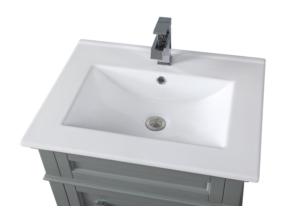 24 Inch Felix Gray Modern Small Bathroom Vanity