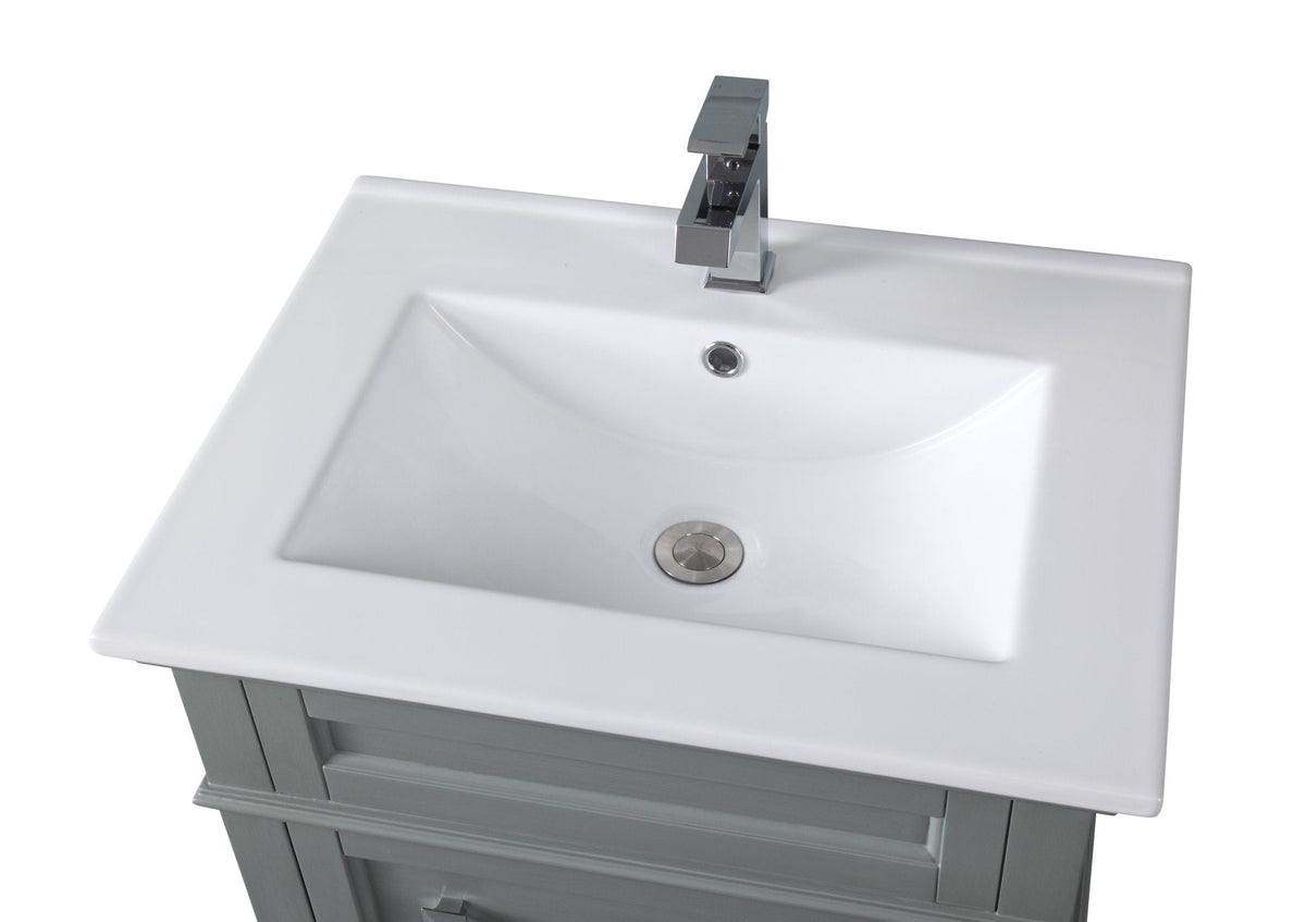 24 Inch Felix Gray Modern Small Bathroom Vanity