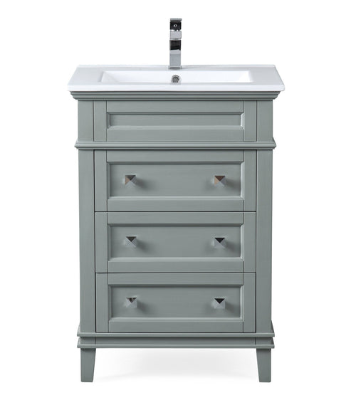 24 Inch Felix Gray Modern Small Bathroom Vanity