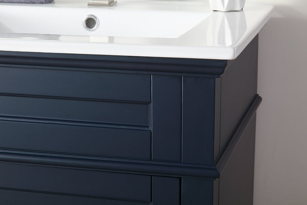24" Tennant Brand Felix Modern Navy Blue Sink Bathroom Vanity 1810-Z24NB - Chans Furniture