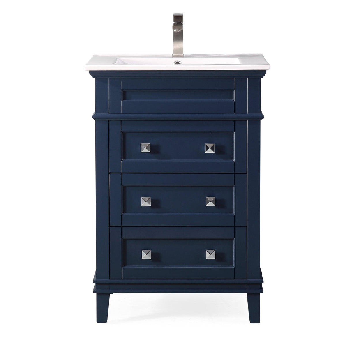 24 Inch Felix Navy Blue Modern Small Bathroom Vanity