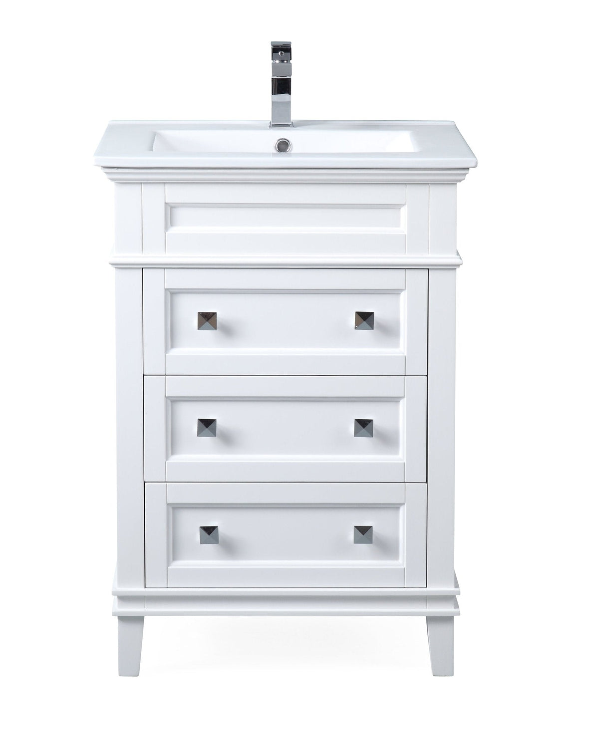 24 Inch Felix White Modern Small Bathroom Vanity