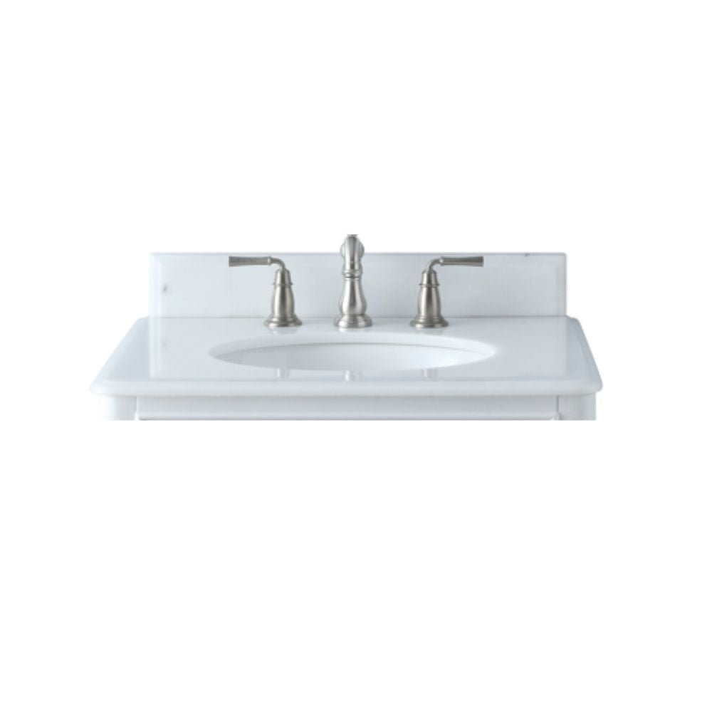 26 Inch Daleville Distressed Light Blue Cottage Style Small Bathroom Sink Vanity