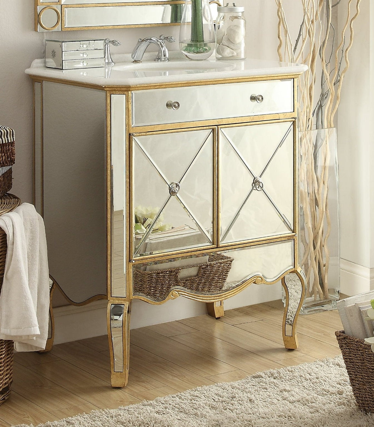 30" Adelisa Bathroom Sink Vanity