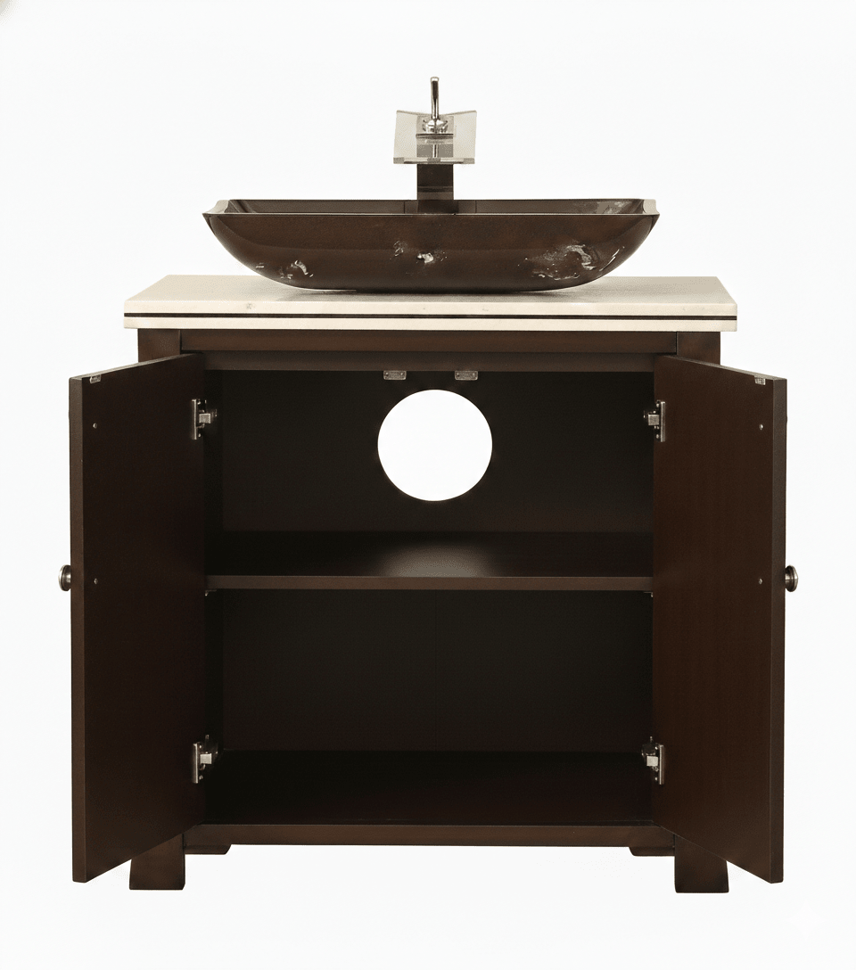 30" Benton Collection Giovanni Vessel Sink Bathroom Vanity