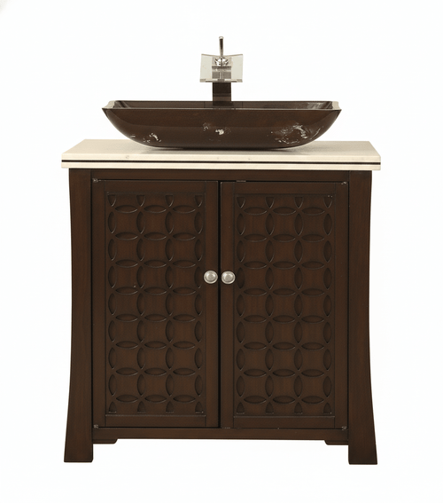 30" Benton Collection Giovanni Vessel Sink Bathroom Vanity