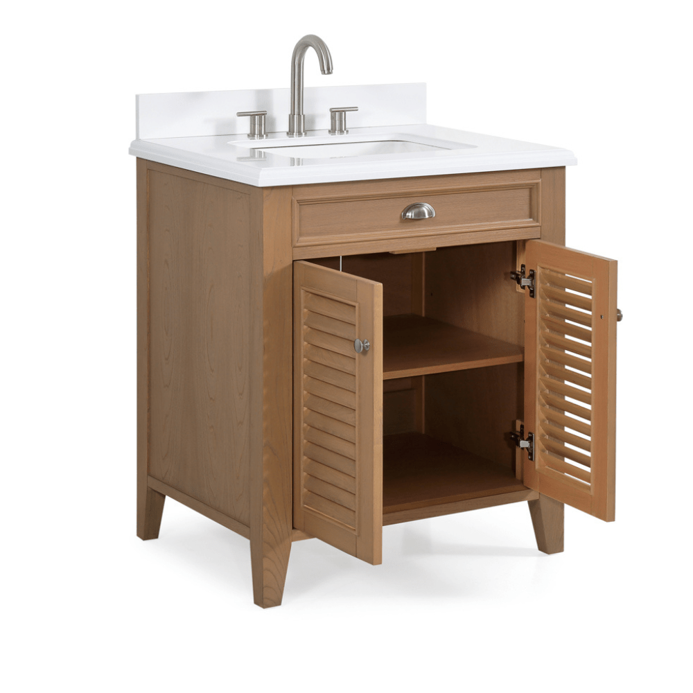 30 Inch Contemporary Style Wood Finish Kalani Bathroom Vanity