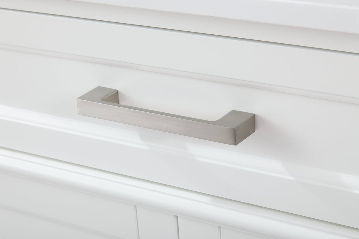 30 Inch Durand Modern White Bathroom Sink Vanity with Stone Counter Top