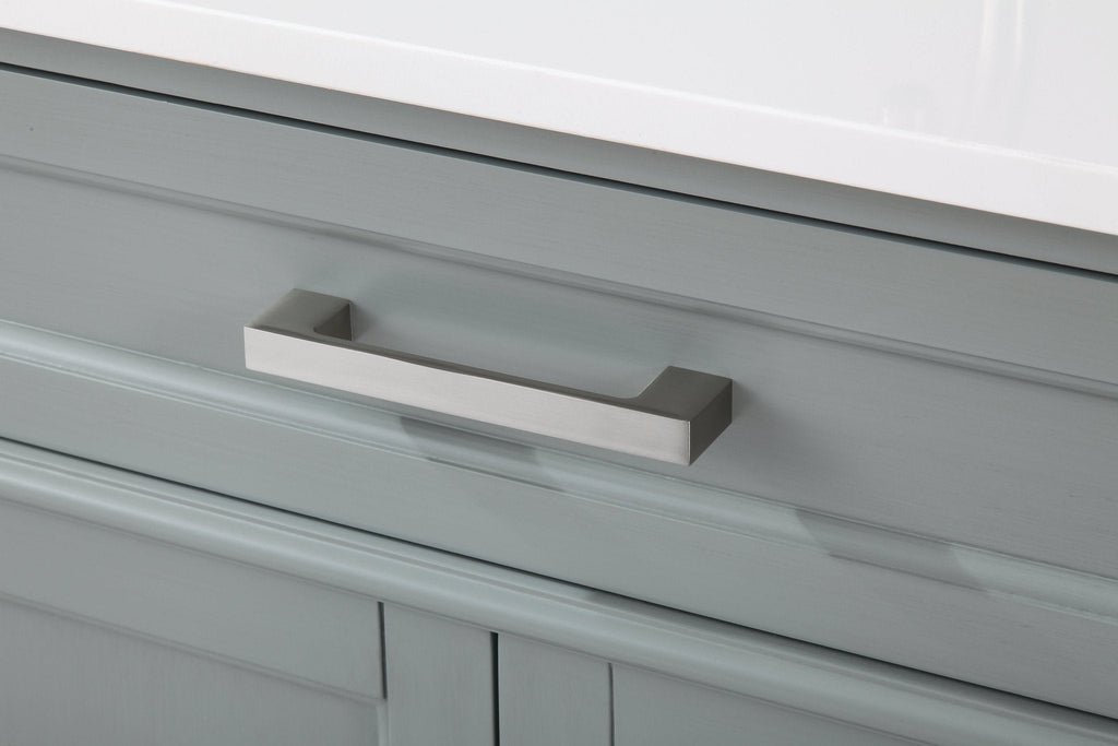 30 Inch Durand Modern Gray Bathroom Sink Vanity with Stone Counter Top