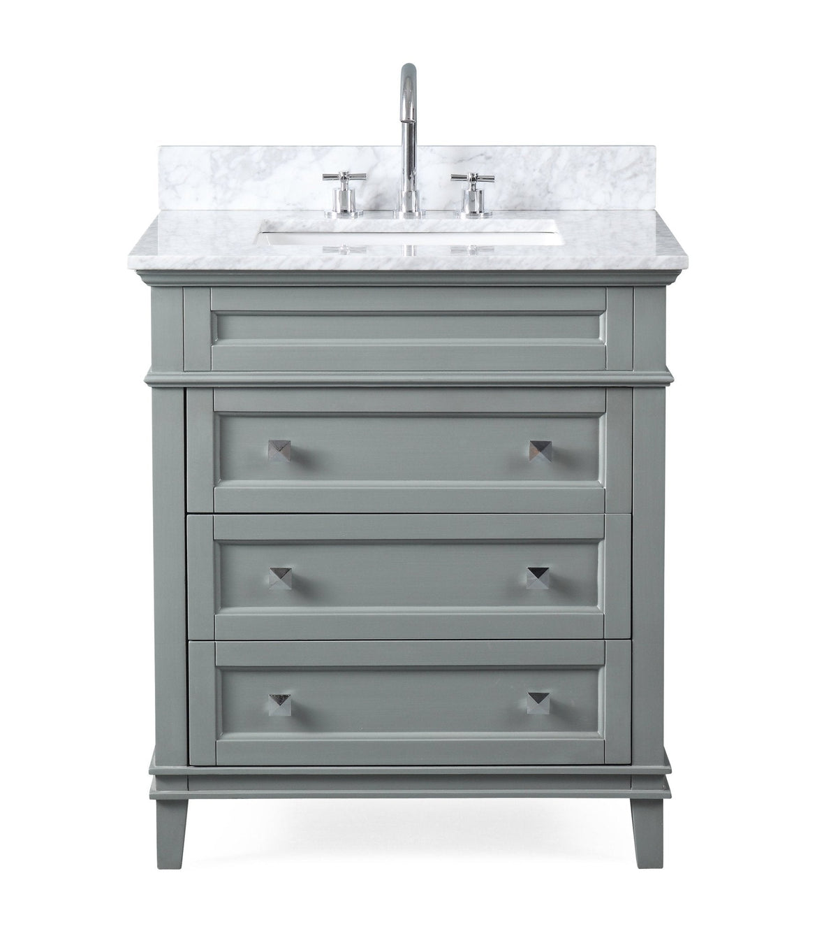 30" Tennant Brand Felix Modern Style Gray Bathroom Vanity