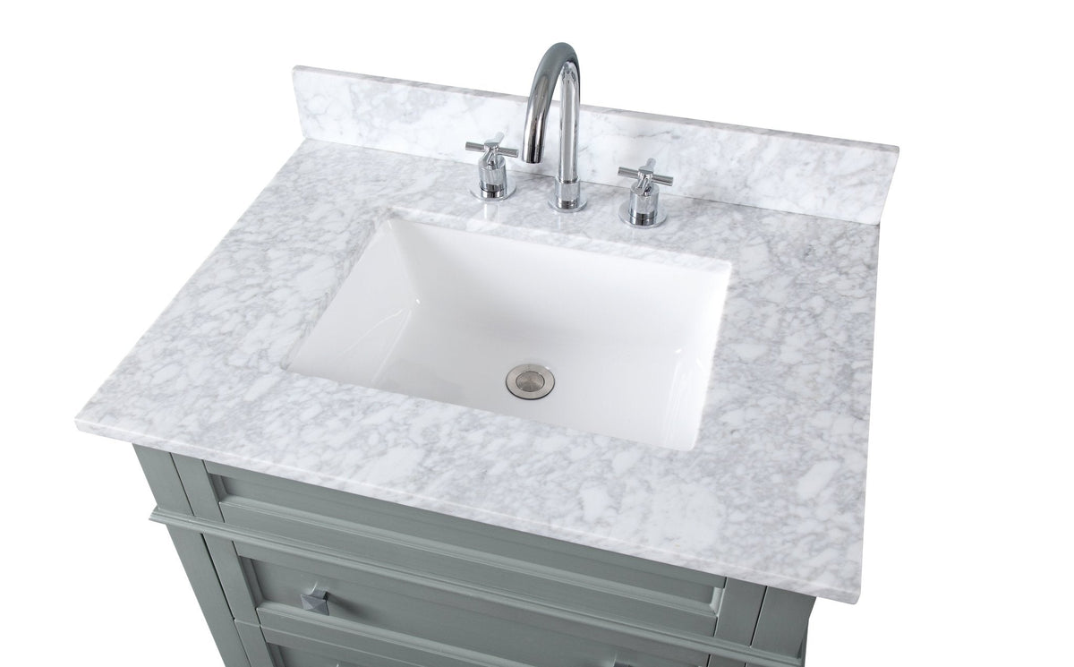 30" Tennant Brand Felix Modern Style Gray Bathroom Vanity
