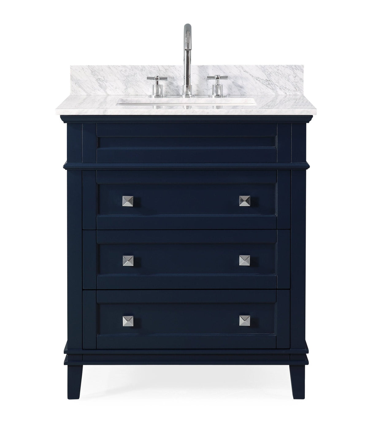 30" Tennant Brand Felix Modern Style Navy Blue Bathroom Vanity