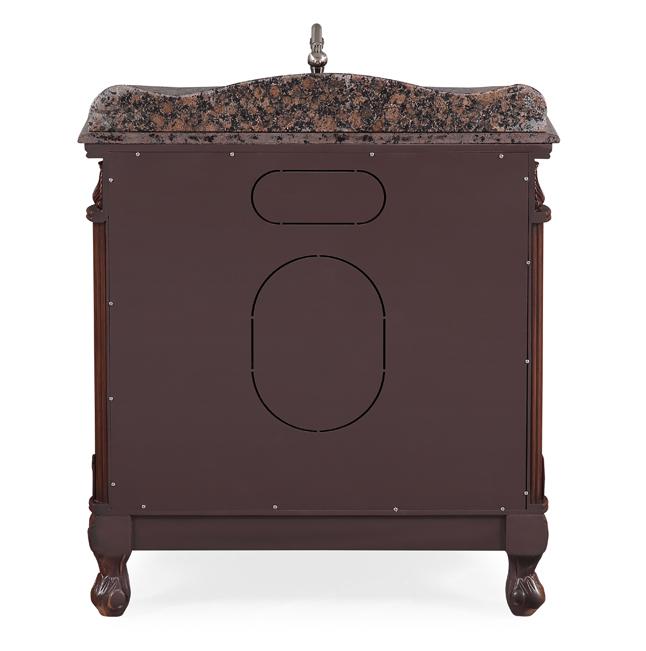 32 Inch Classic Style Medium Brown Fiesta Bathroom Sink Vanity