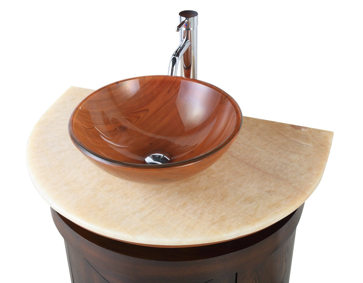 32" Benton Collection Onyx counter top Verdana Vessel Sink Bathroom Vanity