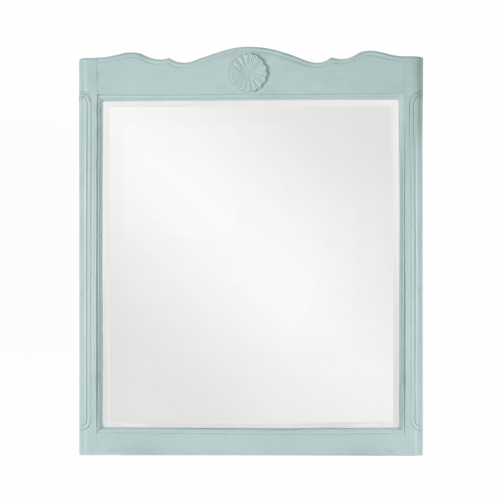 34 Inch Distressed Light Blue Daleville Cottage Style Bathroom Sink Vanity