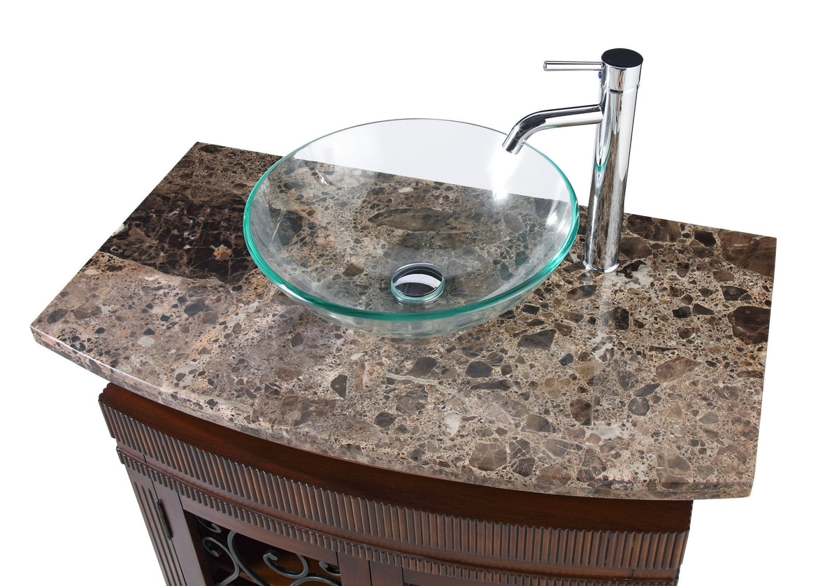 36" Benton Collection unqiue Artturi Vessel Sink Bathroom Vanity