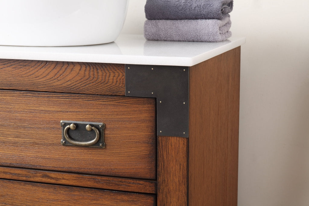 36" Benton Collection Vessel Sink Traditional Style Bathroom Vanity Akira