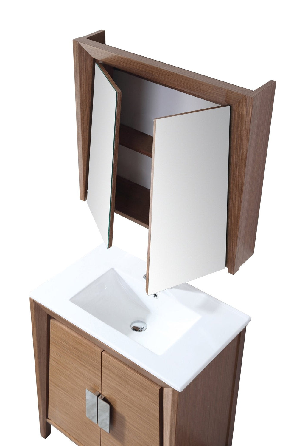36" Larvotto Light Wheat Modern Bathroom Sink Vanity