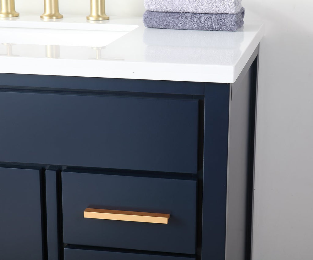 36" Tennant Brand Beatrice Navy Blue Modern Bathroom Sink Vanity