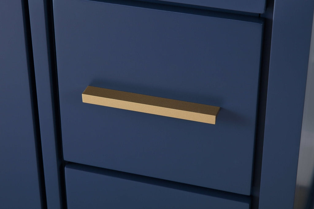 36" Tennant Brand Modern Style Navy Blue Beatrice Vessel Sink Bathroom Vanity