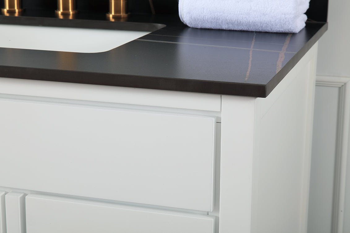 36'' Tennant Brand Modern Style White Beatrice Single Sink Bathroom Vanity