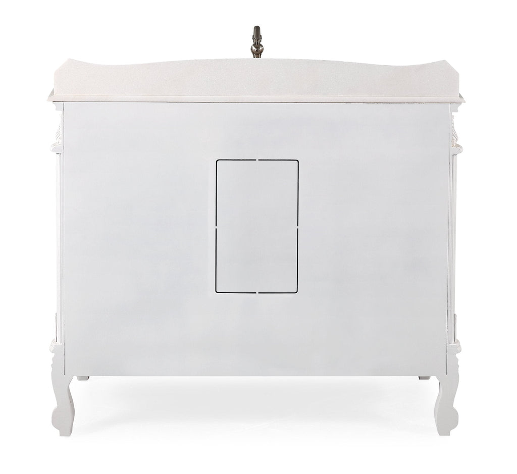42 Inch Antique White Traditional Style Single Sink Beckham Bathroom Vanity