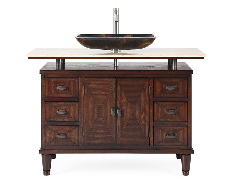 48" Benton Collection Verdana Vessel Sink Bathroom Vanity