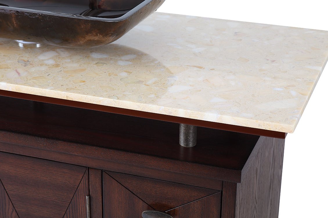 48" Benton Collection Verdana Vessel Sink Bathroom Vanity
