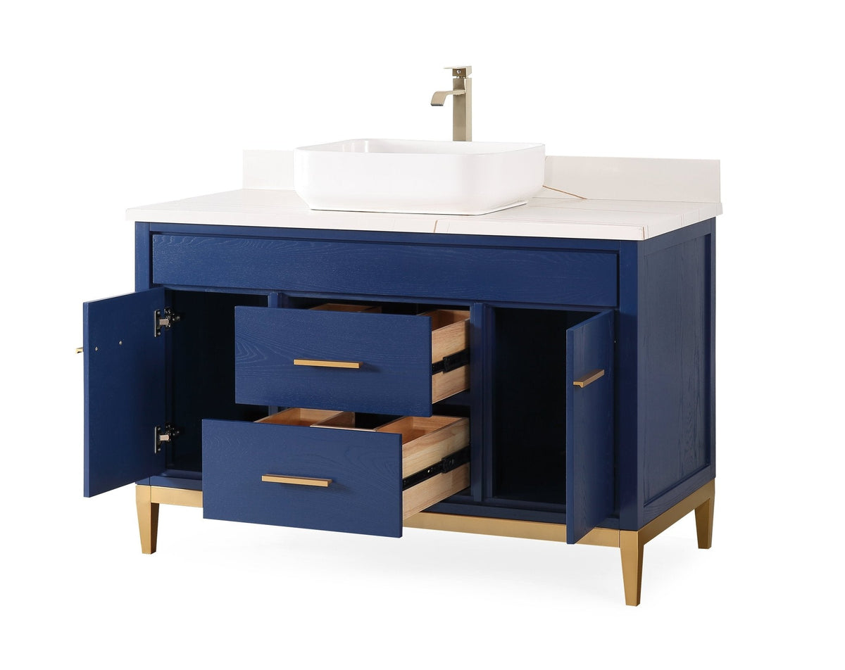 48" Tennant Brand Modern Style Beatrice Vessel Sink Bathroom Vanity