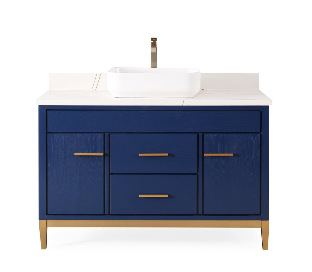 48" Tennant Brand Modern Style Beatrice Vessel Sink Bathroom Vanity
