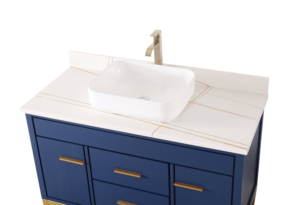 48" Tennant Brand Modern Style Beatrice Vessel Sink Bathroom Vanity