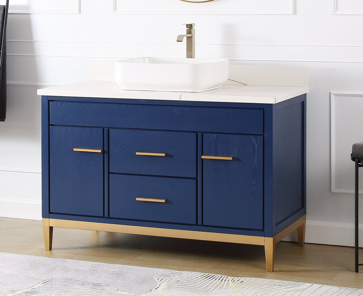 48" Tennant Brand Modern Style Beatrice Vessel Sink Bathroom Vanity