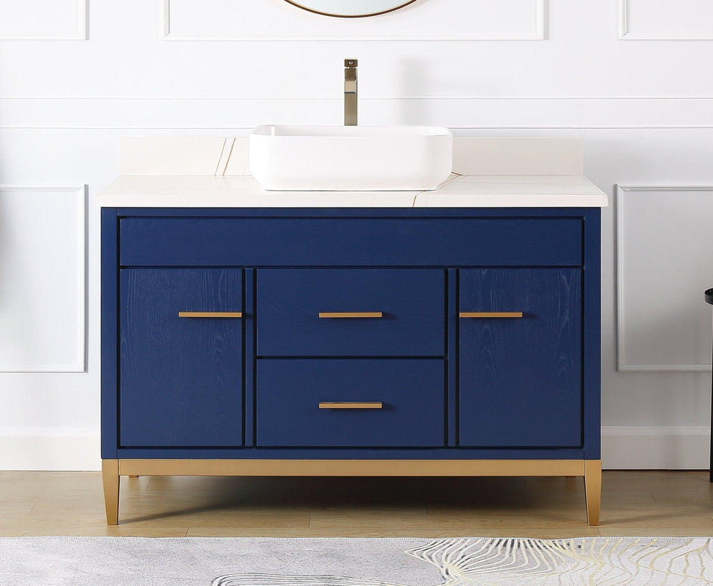 48" Tennant Brand Modern Style Beatrice Vessel Sink Bathroom Vanity