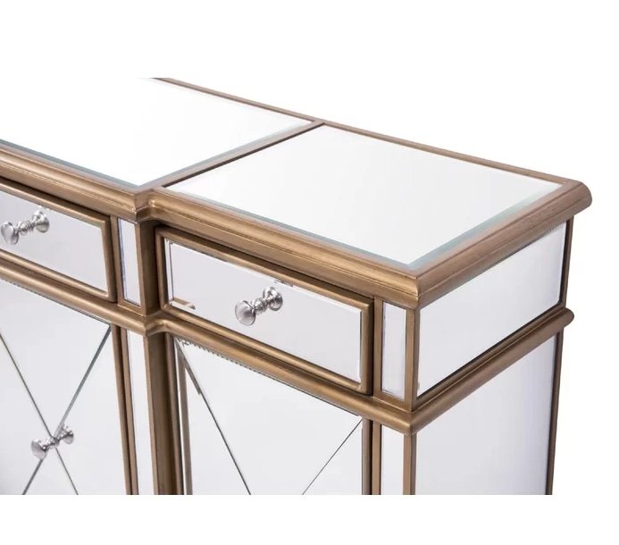 60" Benton collection Andrea Mirrored Console