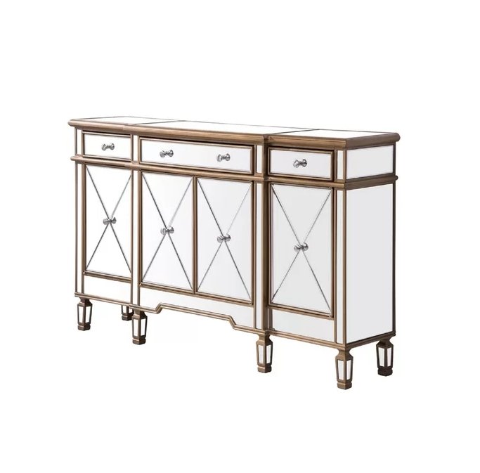 60" Benton collection Andrea Mirrored Console