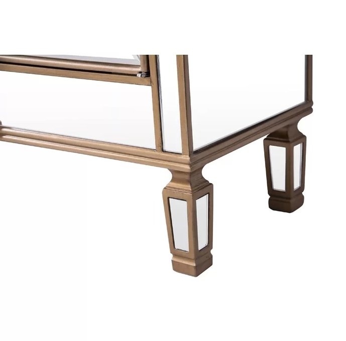 60" Benton collection Andrea Mirrored Console