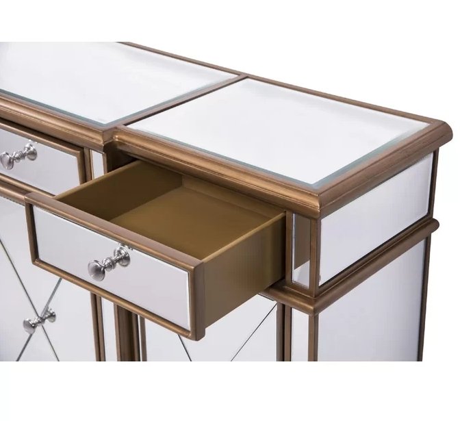 60" Benton collection Andrea Mirrored Console