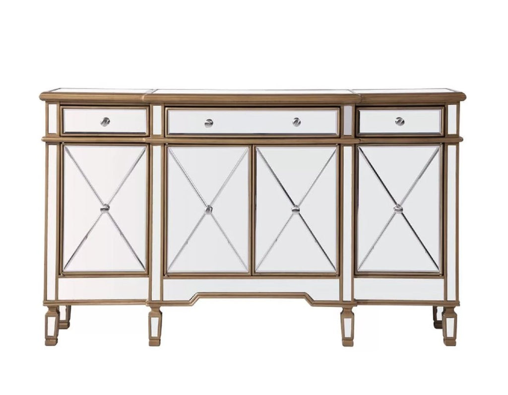 60" Benton collection Andrea Mirrored Console
