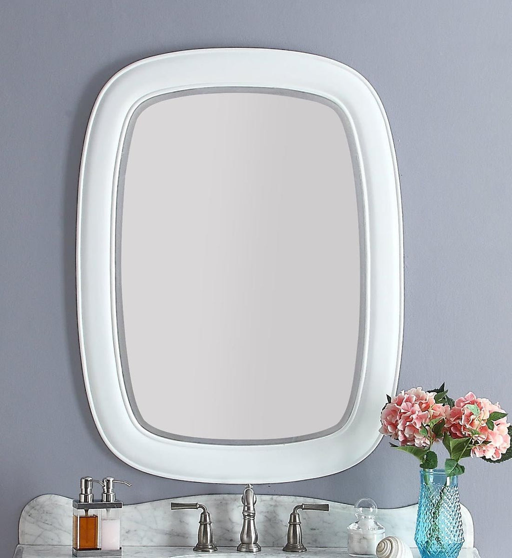 60" Benton Collection Double Sink Sesto White Bathroom Vanity