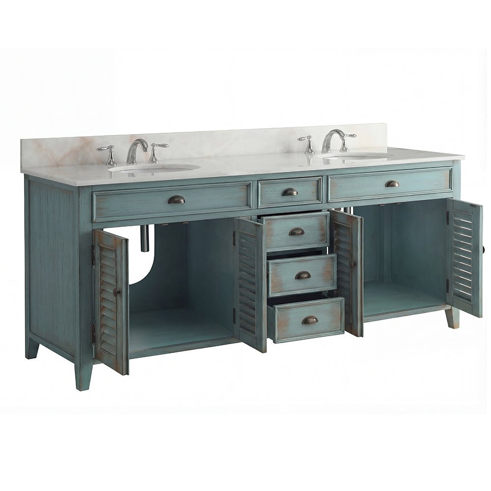 60" inch Benton Collection Abbeville Double Sink Vanity Model