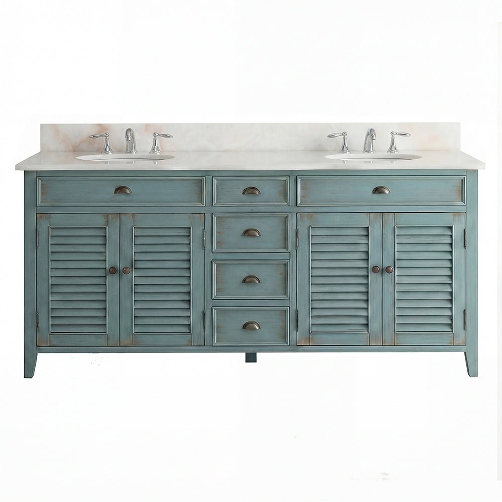 60" inch Benton Collection Abbeville Double Sink Vanity Model