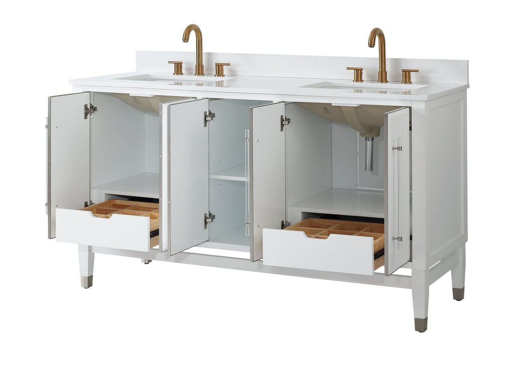 60" Tennant Brand Bertone Bathroom Sink Vanity
