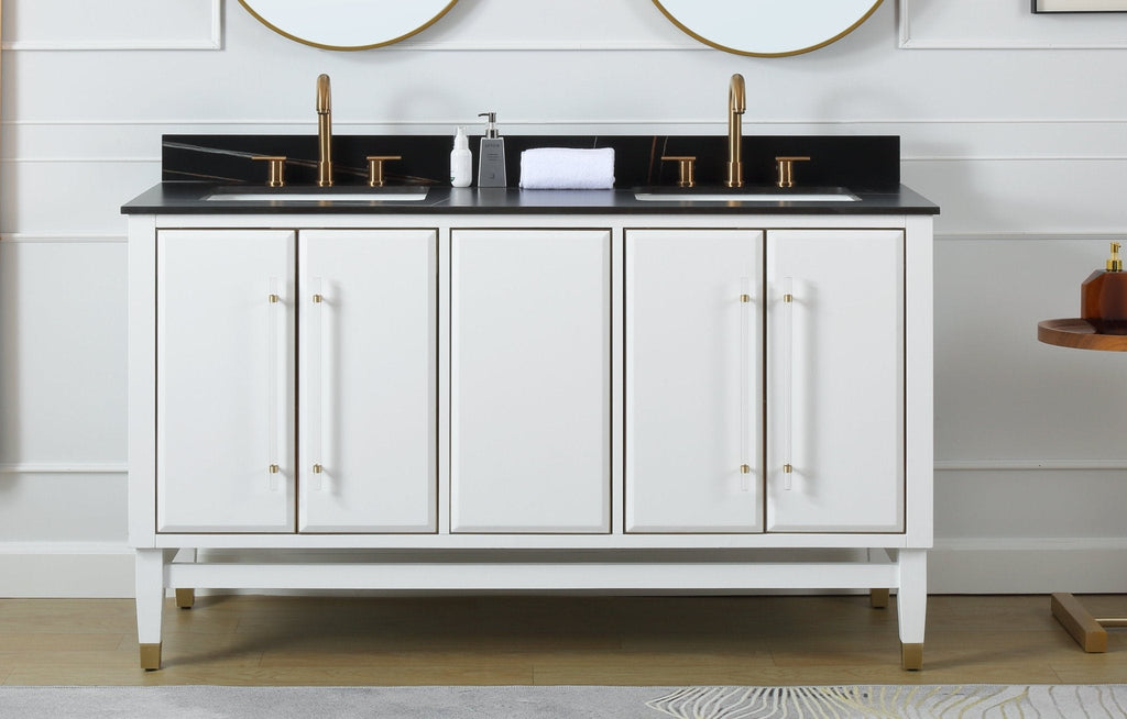 60" Tennant Brand Bertone Double Sink Bathroom Vanity