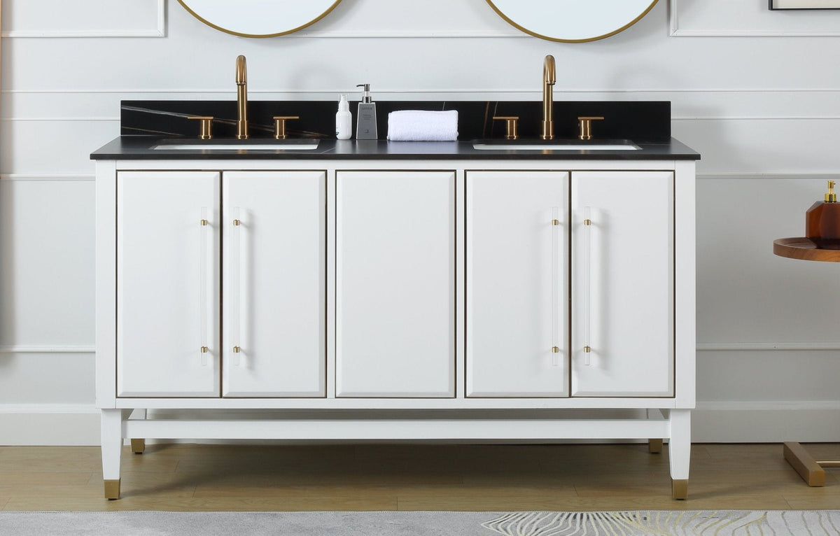 60" Tennant Brand Bertone Double Sink Bathroom Vanity