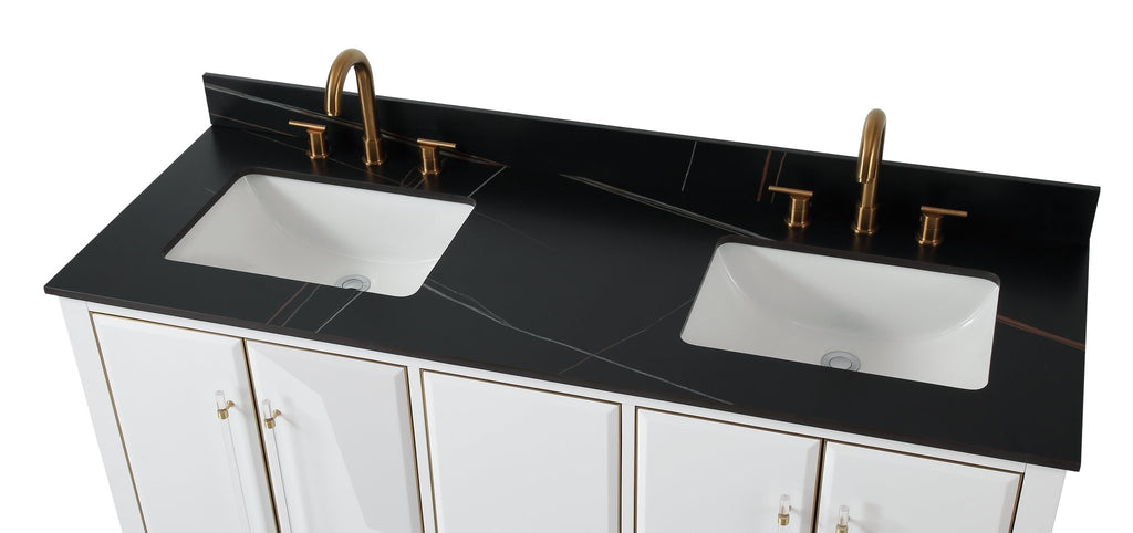60" Tennant Brand Bertone Double Sink Bathroom Vanity